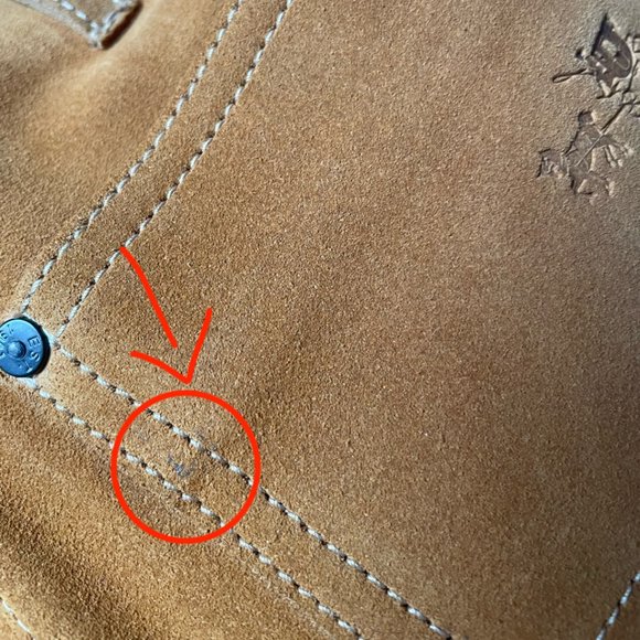 Genuine COACH butterscotch suede mini skirt w/ pockets SIZE 6 - Picture 5 of 8